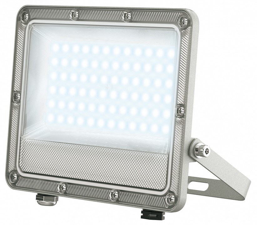 ULF-F52D-50W/6500K IP65 200-240V GREY Прожектор светодиодный. Дневной свет (6500K). Угол 90 градусов. Корпус серый. TM Uniel
