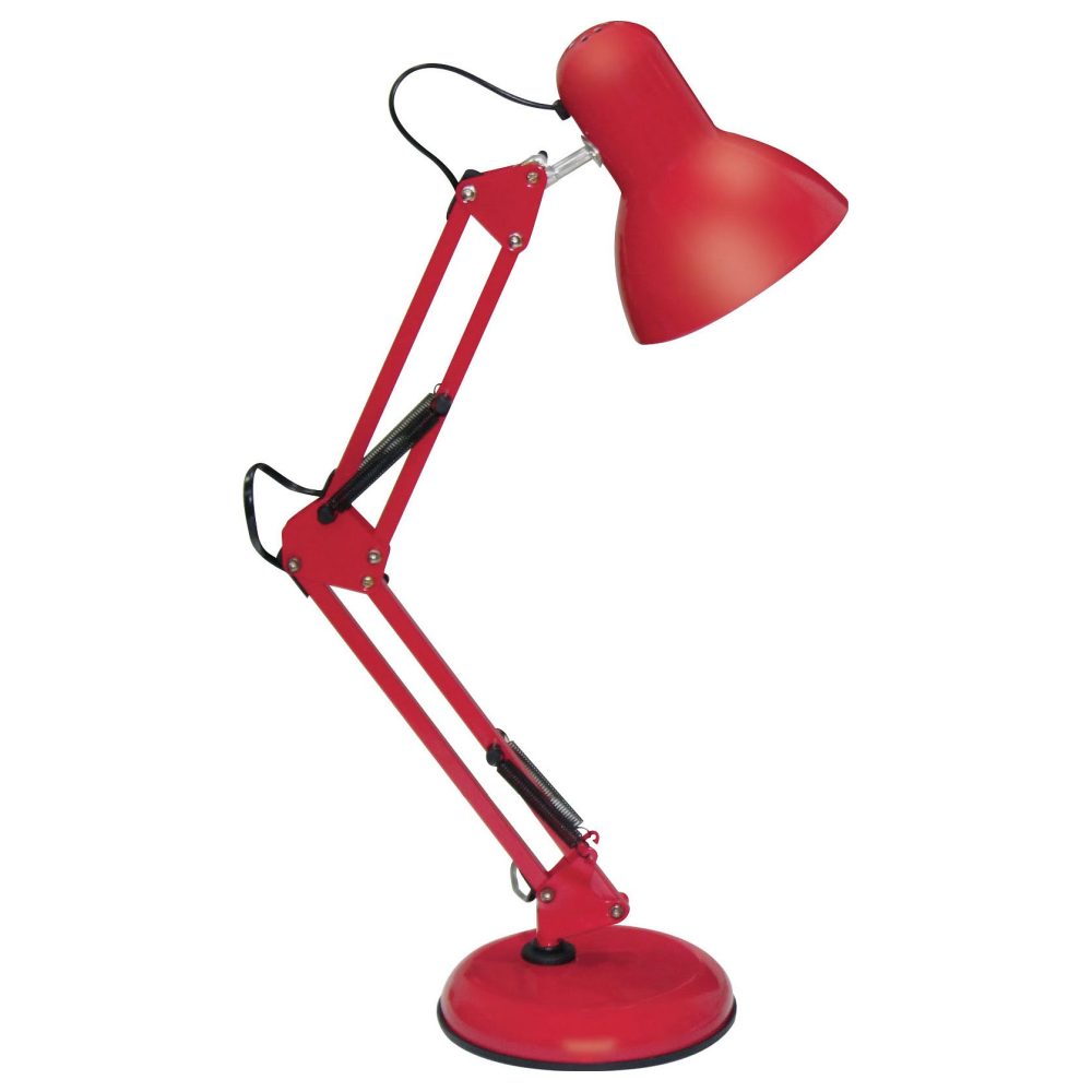 TLI-221 RED E27 Светильник настольный. Цоколь Е27. 60W. Механический выключатель. Красный. ТМ Uniel