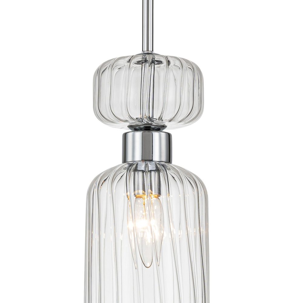 Подвесной светильник Escada Gloss 1141/1S Chrome/Clear
