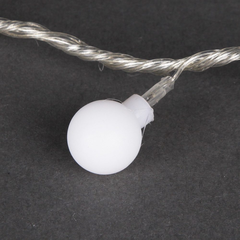 гирлянда светодиодная 10м 100LED c насадками шарик