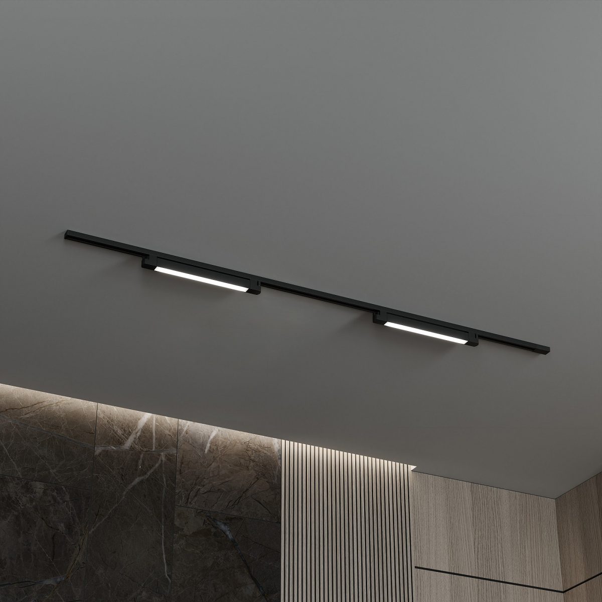 Комплект трековый Hesby Lighting №1 однофазная накладная Skylite HSBL_kompl_S001_NI2B4K