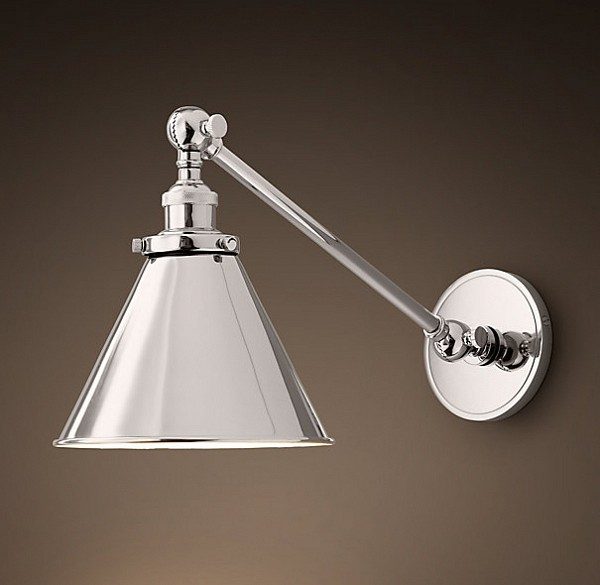 Бра 20TH C Library Single Sconce silver арт
