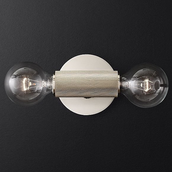 Бра RH Utilitaire Inline Sconce Silver арт