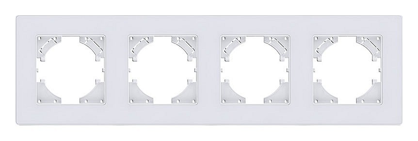 Рамка на 4 поста Kollinger Eleganz Acryl EA4WH