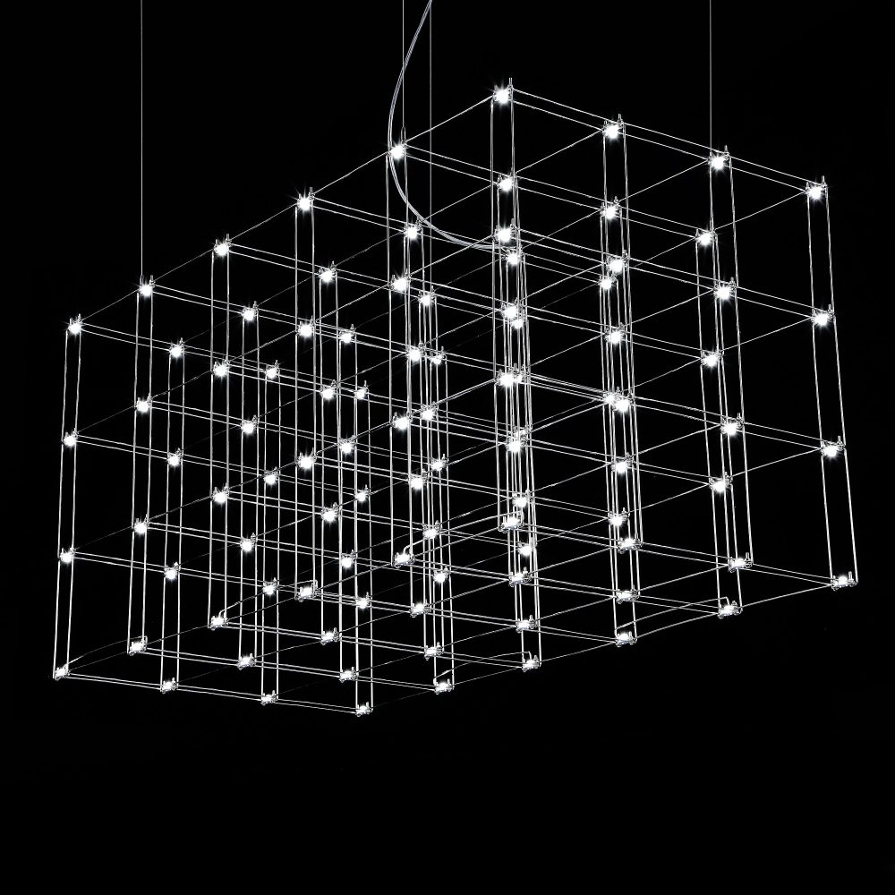 Подвесная Люстра Quasar Cosmos Square Led Pendant Light 120/60/60 By Imperiumloft