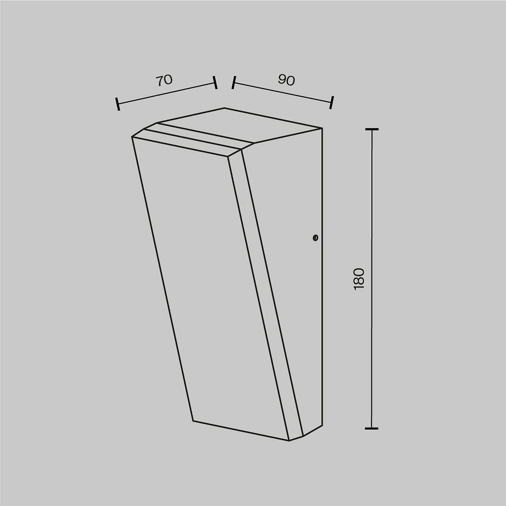 Накладной светильник Maytoni Outdoor Блок O436WL-L10GF3K1