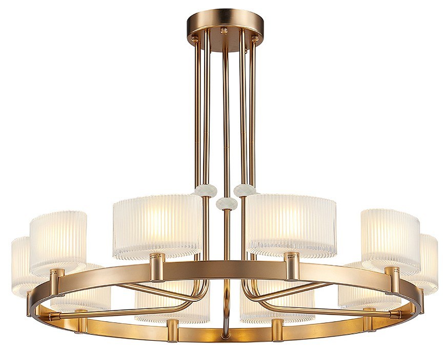 Люстра на штанге Newport 4330 4338+2/C new gold