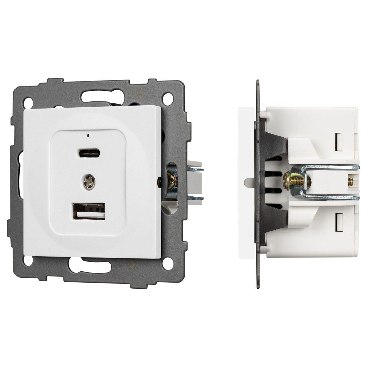 Механизм розетки 2хUSB type A и C Arlight SCT 049839