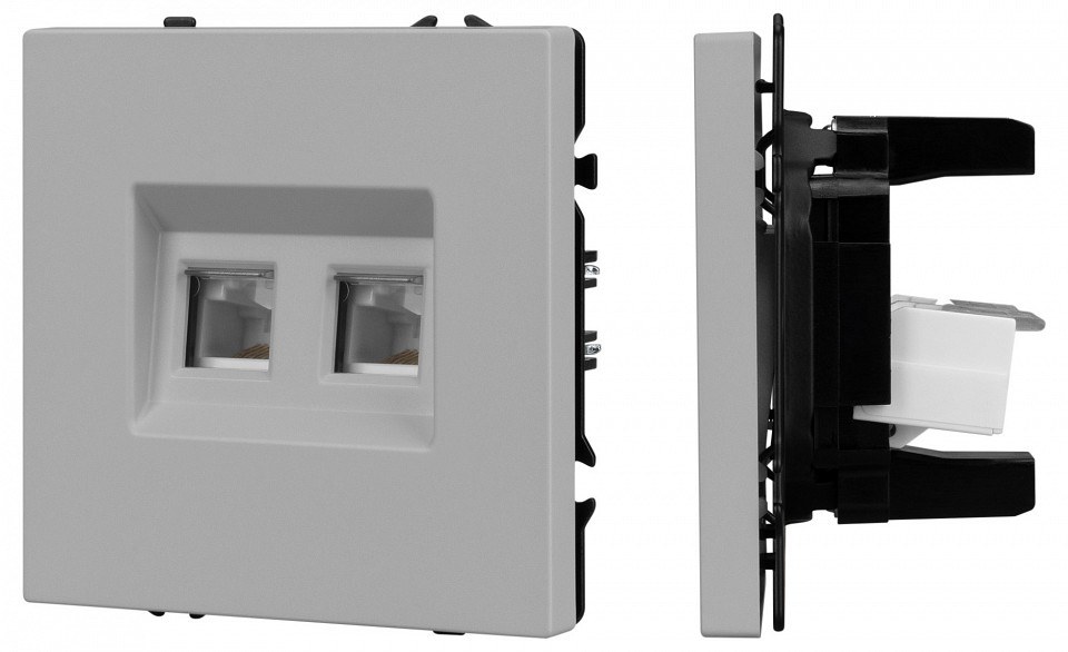 Розетка двойная Ethernet RJ-45 без рамки Arlight SCT-NOBE 059451