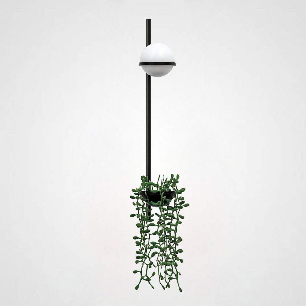 Бра PALMA Wall lamp 1 шар + 1 вазон вертикальная арт
