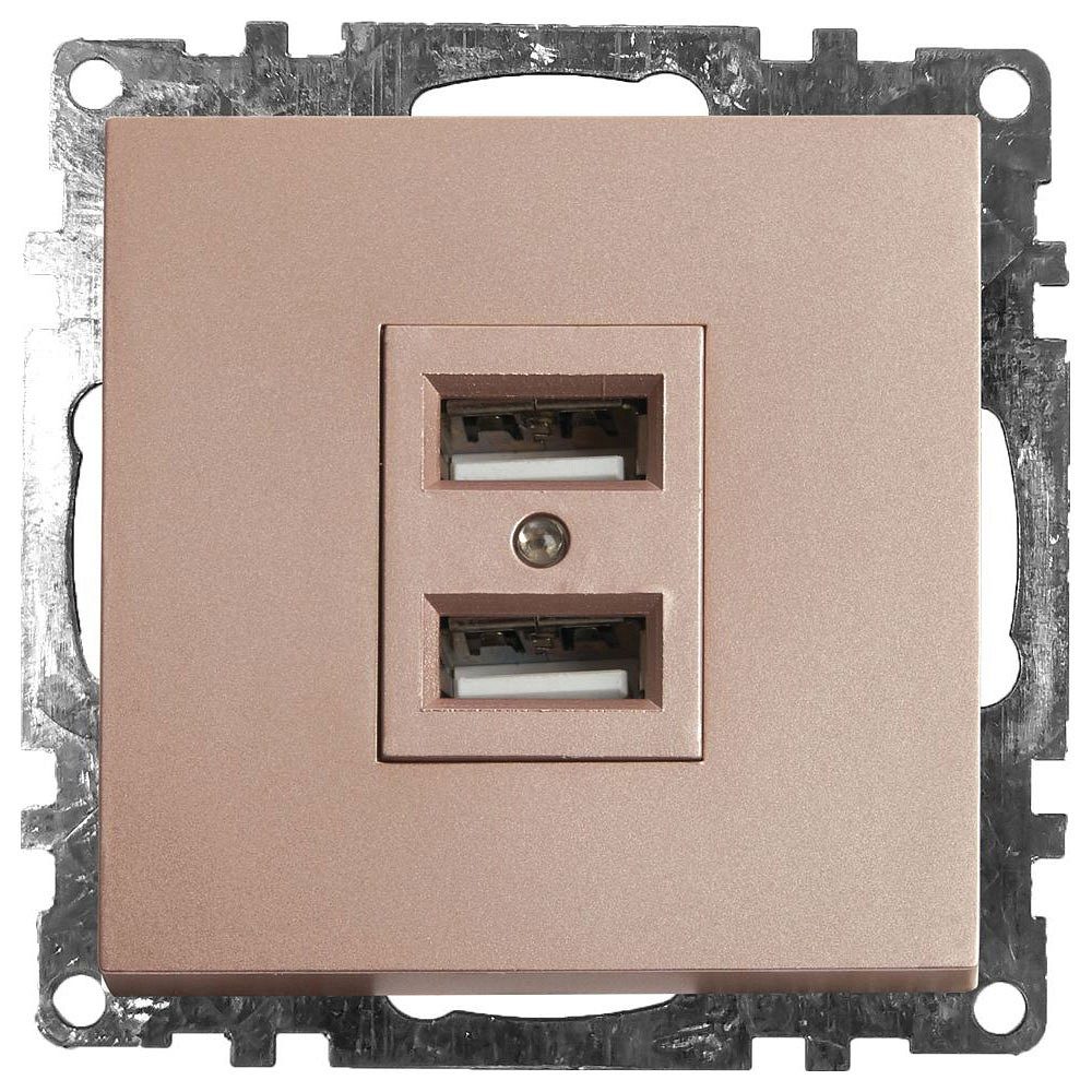Розетка USB type A без рамки Stekker Катрин 39602