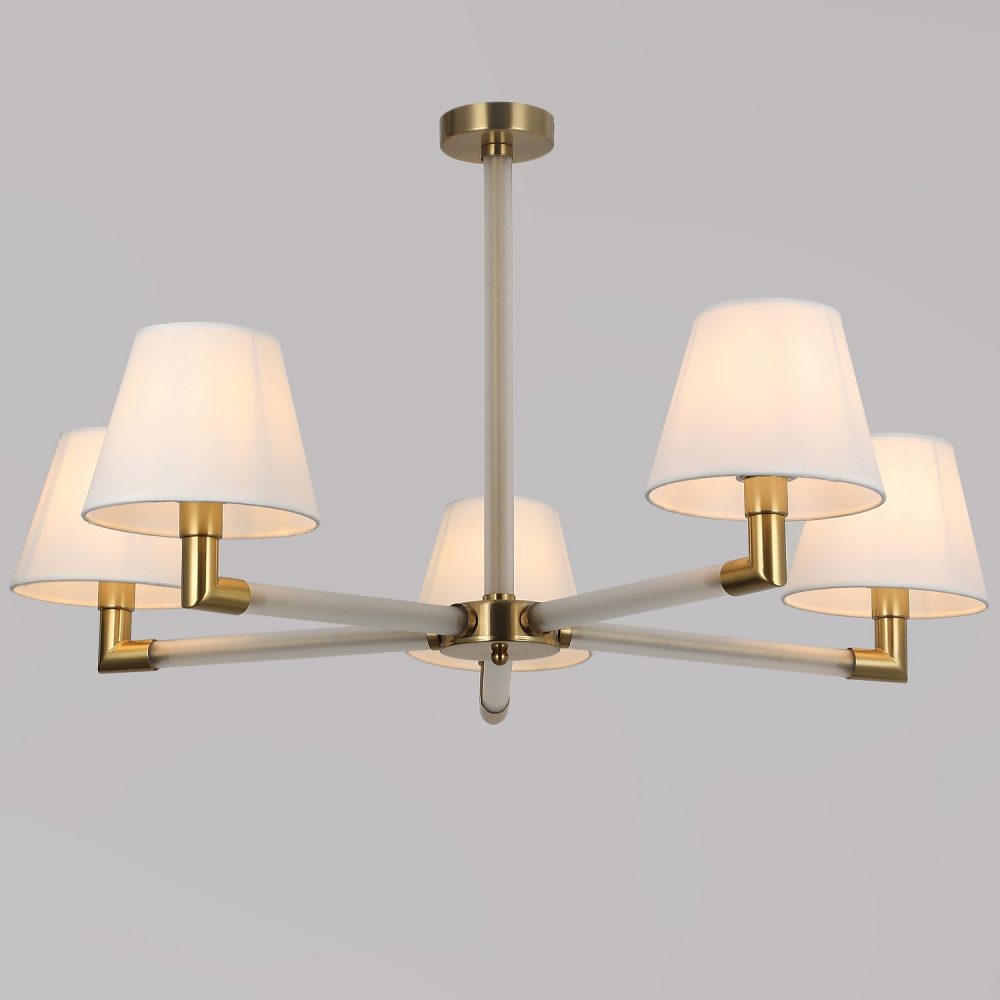 Люстра на штанге ILLUMICO BRASS IL0501-5P-79 BRASS