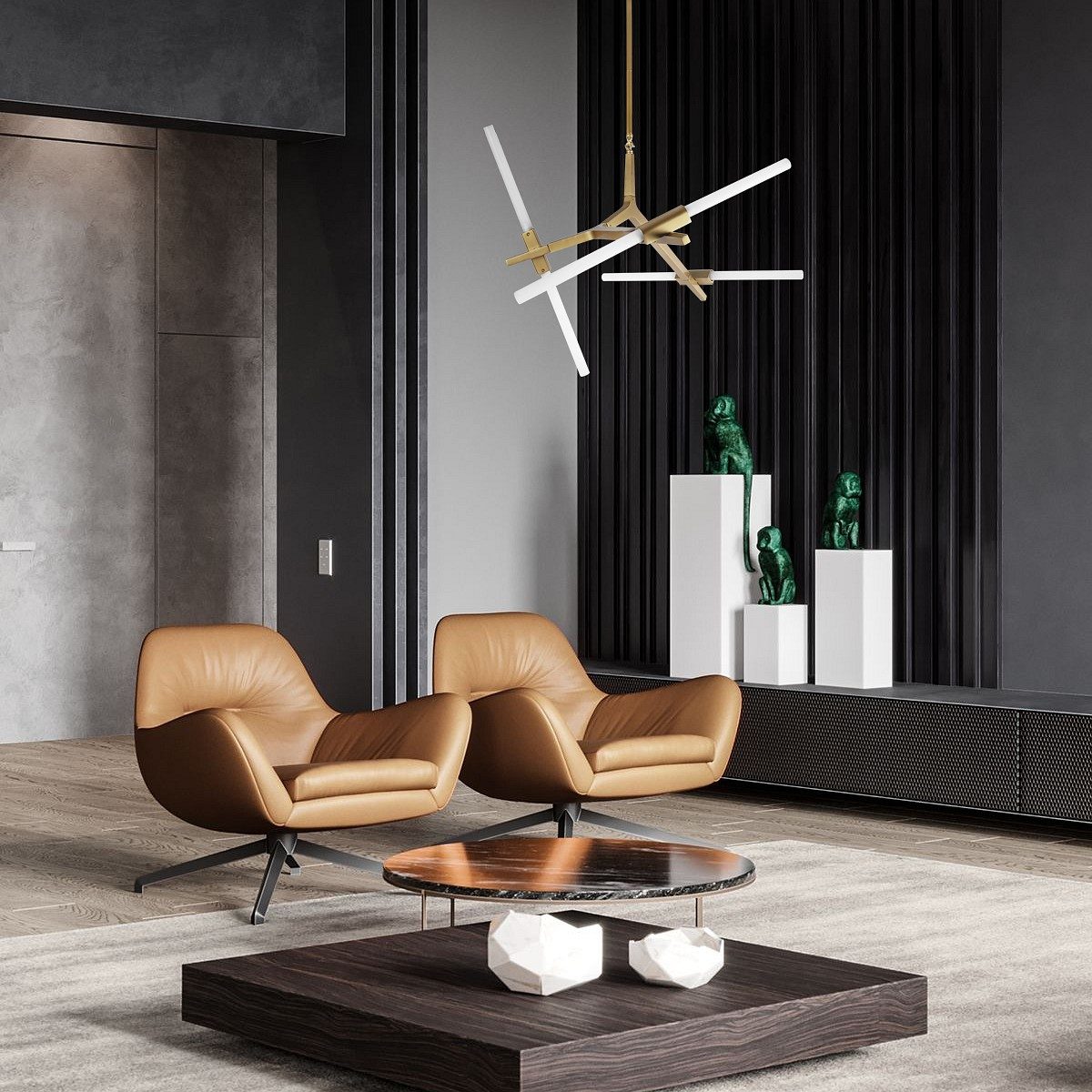 Люстра на штанге Loft it Agnes 10399/6 GD