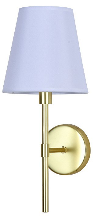 NEWPORT 3550 3552/A mat.gold , Бра, Matte gold Shade white L16*H38*Sp18,6 cm E14 1*40W