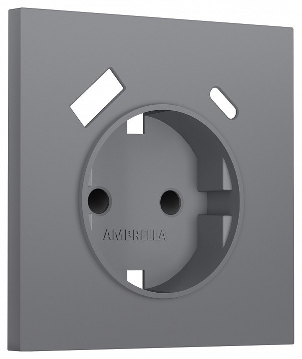 Накладка для розетки с заземлением и со шторками и 2хUSB type A и C Ambrella Volt SIGMA SP8700