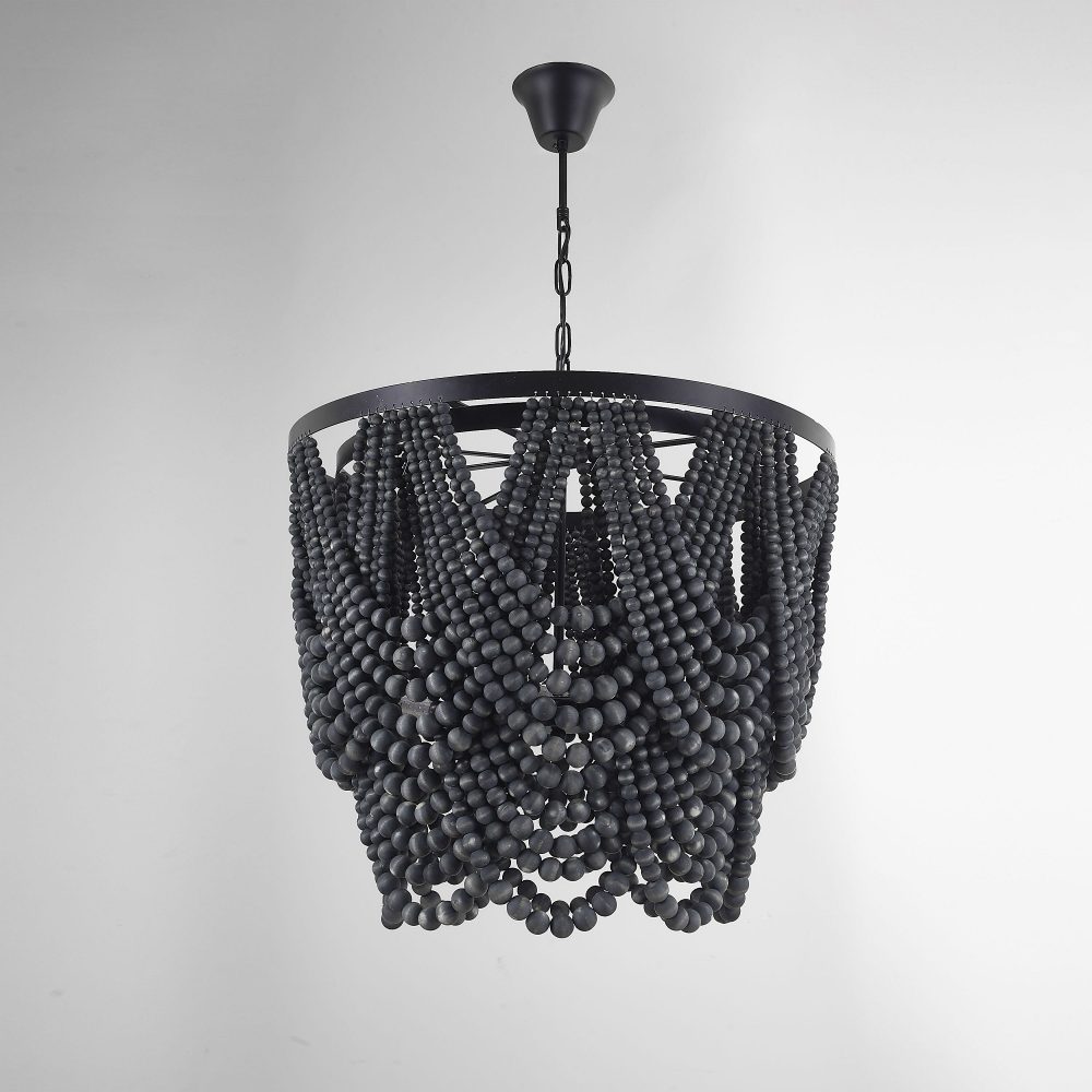 Люстра Amelia Wood Bead Chandelier