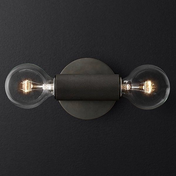 Бра RH Utilitaire Inline Sconce Black арт