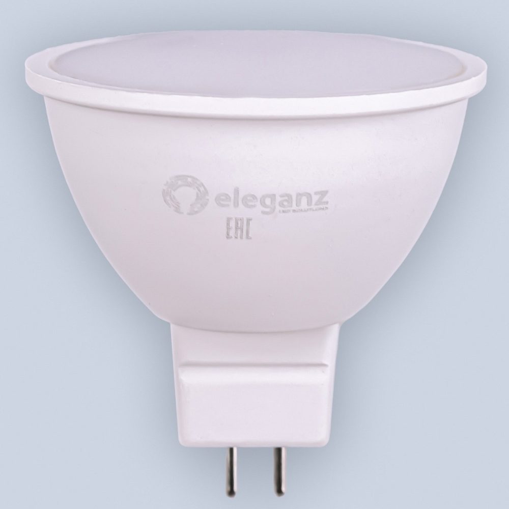 GU5.3 7W MR16 БЕЛЫЙ КОРПУС тёплая 3000K Светодиодная лампа 220V