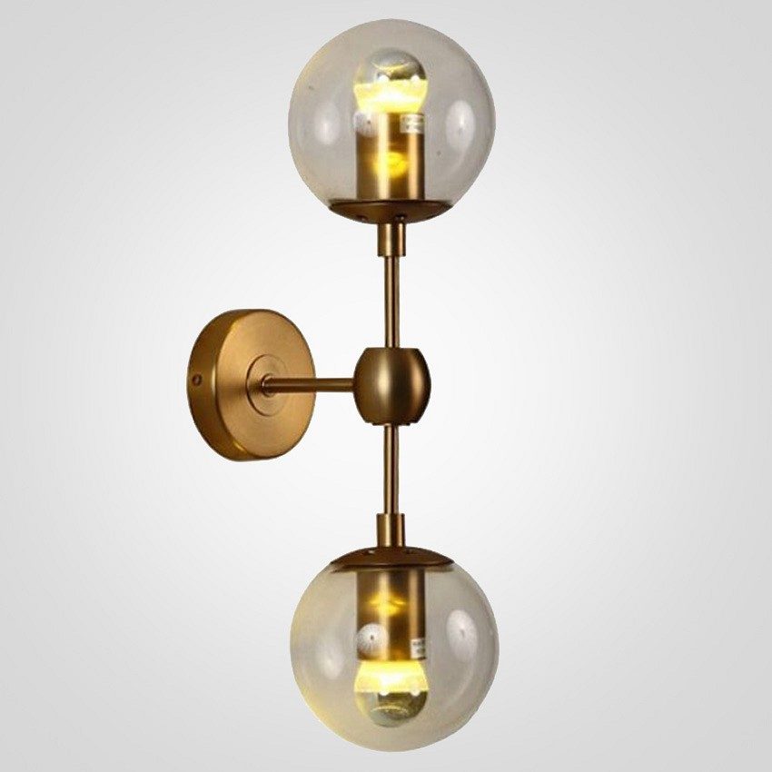 Бра Modo Sconce 2 Globes Gold арт