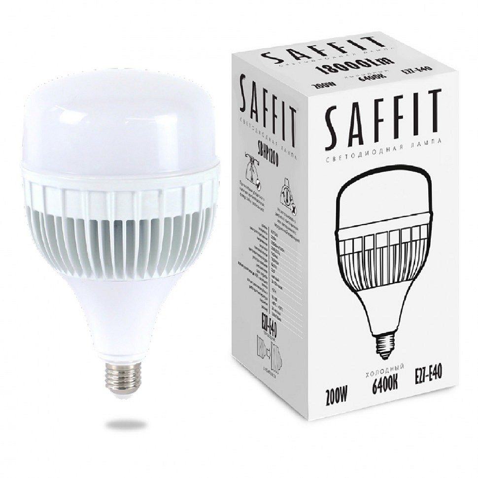 Лампа светодиодная Feron Saffit SBHP1200 E27, E40 200Вт 6400K 55268