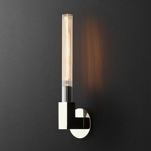 Бра RH CANNELLE wall lamp SINGLE Sconces Chrome арт