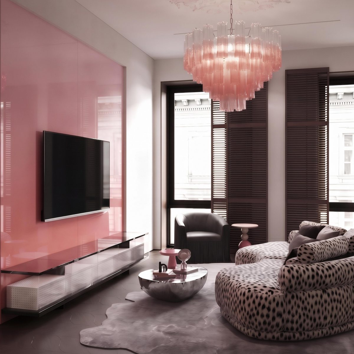 Подвесная люстра Loft it Murano 10580/800 Clear pink
