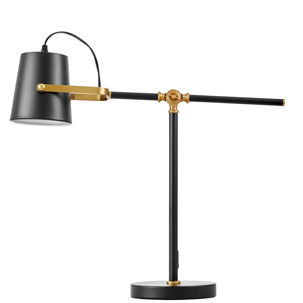 Настольная лампа офисная LUMINA DECO FELA LDT 7733-1 BK+MD