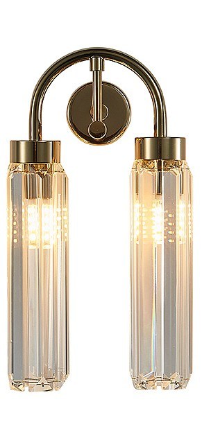 NEWPORT 4520 , Бра, Gold Clear crystal L15*H30*Sp9 cm G9 2*25W
