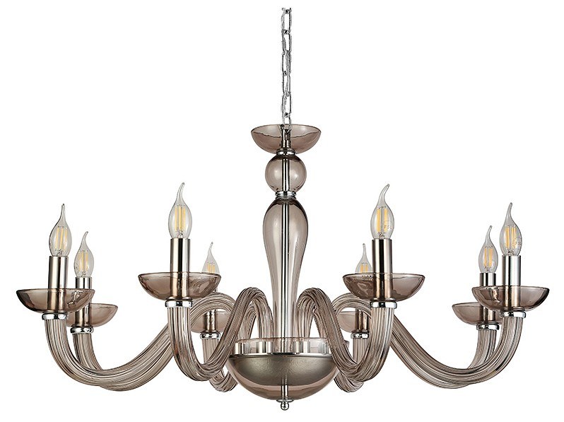 Подвесная люстра Newport ARLETTE 8648/С chrome coffee