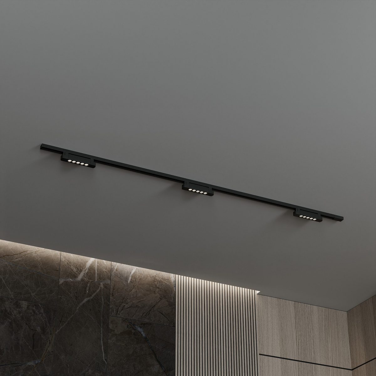 Комплект трековый Hesby Lighting №9 однофазная накладная Skylite HSBL_kompl_S009_NI2B4K