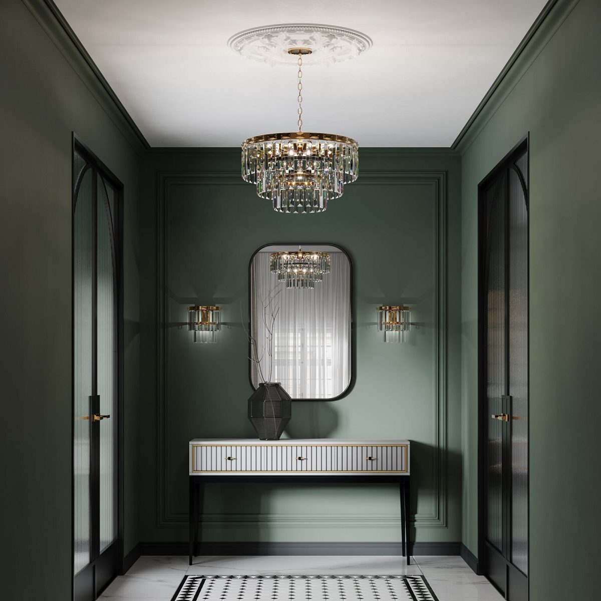 Подвесная люстра Eurosvet Elegante 10130/8 золото/прозрачный хрусталь Strotskis