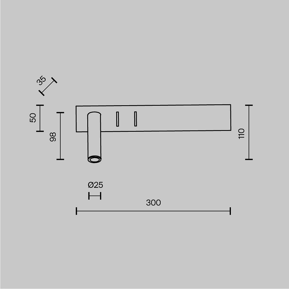 Бра Maytoni Technical Комодо C031WL-L8W3K
