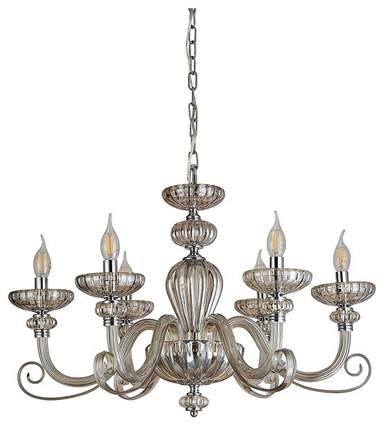 Подвесная люстра Newport ANNETTE 8626/C chrome cognac