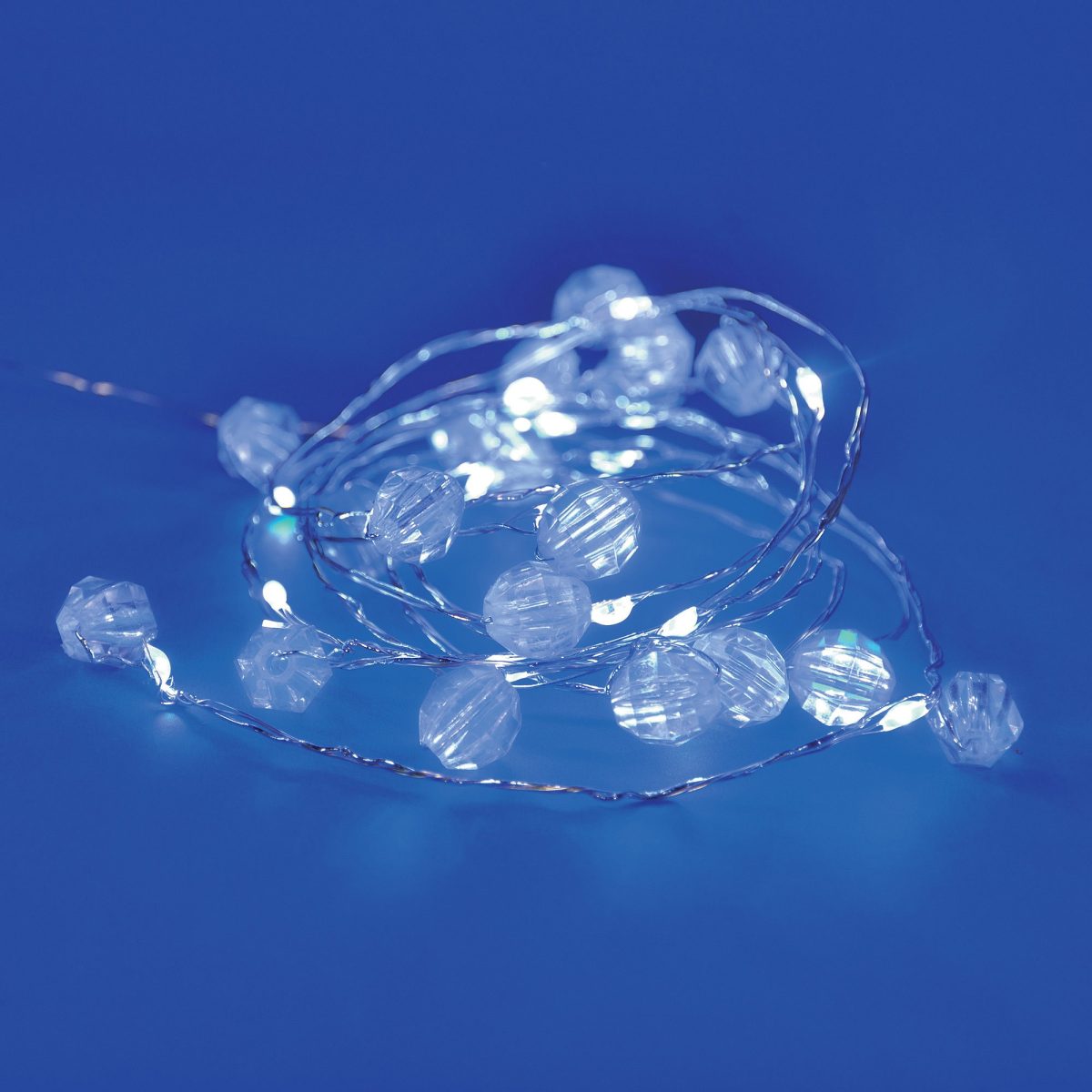 ULD-S1900-020/STB/2AA WHITE IP20 BEADS MINI Гирлянда светодиодная на батарейках 2AA (не в/к), «Бусины мини», 1,9м. 20 светодиодов. Бе