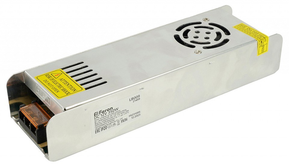 Трансформатор электронный для светодиодной ленты 350W 12V (драйвер), LB009