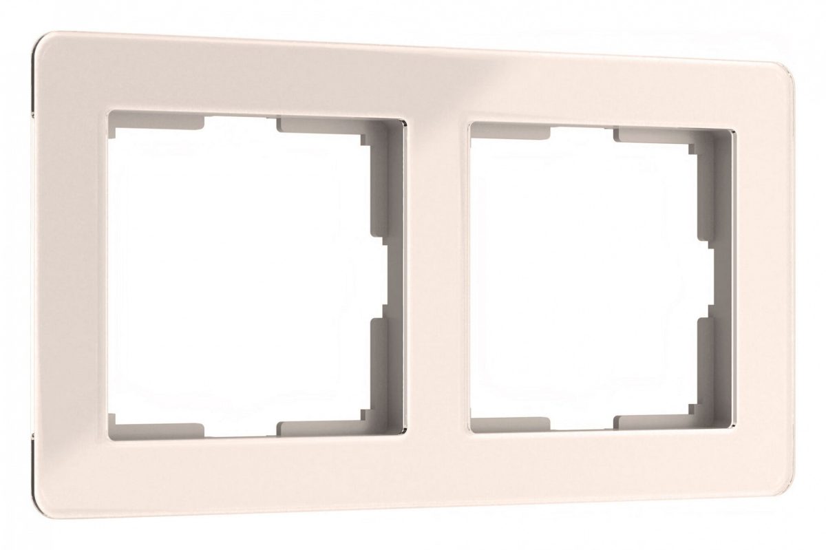 Рамка на 2 поста Werkel Acrylic (айвори) W0022743