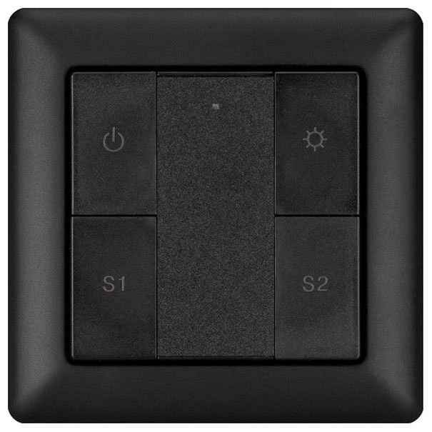 INTELLIGENT ARLIGHT Панель DALI-223-1G-2S-IN-BLACK (BUS) (IARL, -)