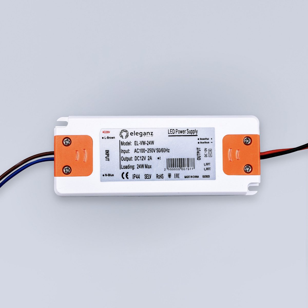 12V Сверхтонкий блок питания 24W (128*50*11) IP44