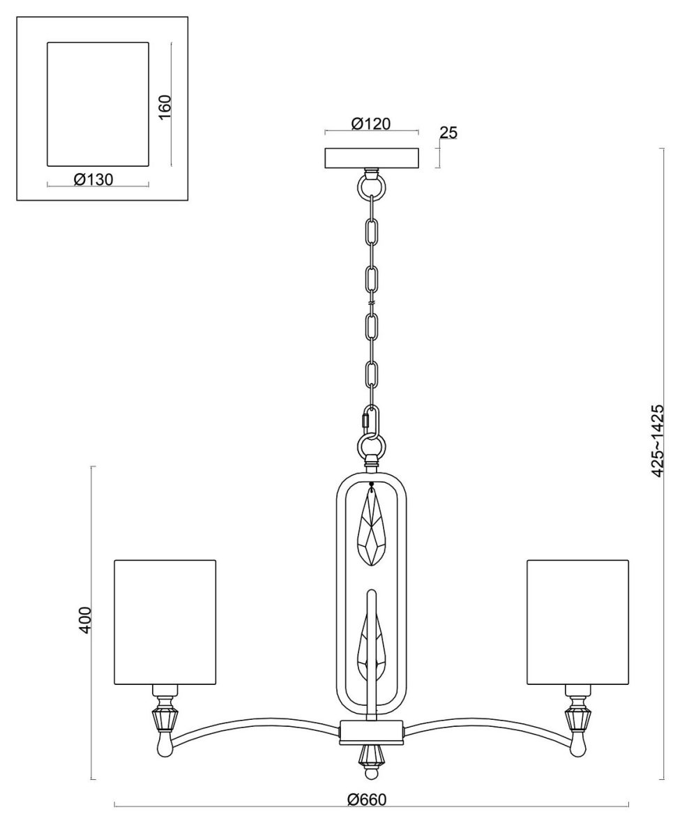 Подвесная люстра Freya Берег реки FR1007PL-05BS