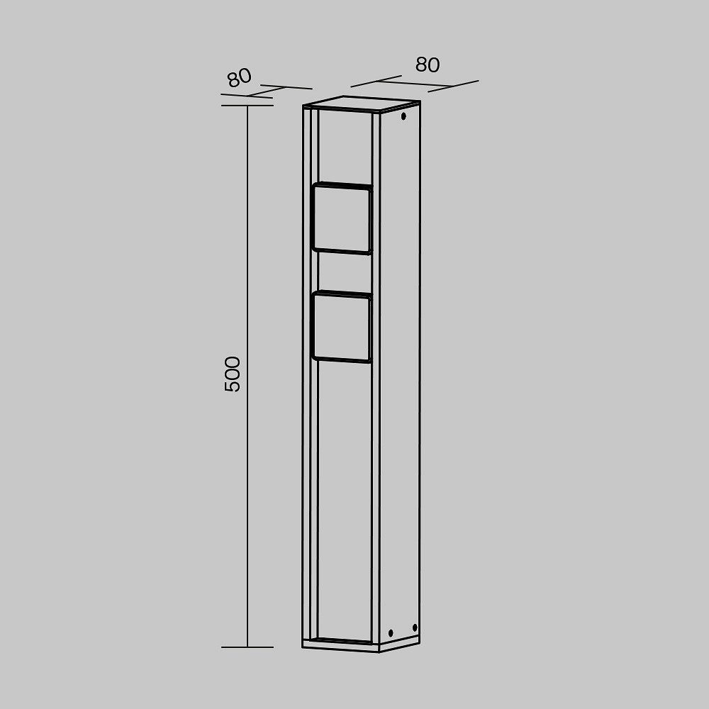 Блок розеток наземный Maytoni Outdoor Розетка O459FL-GF02SC