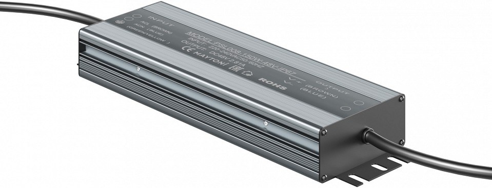 Блок питания с проводом Maytoni Technical Power Supply Magnetic PSL008-150W-48V-IP67