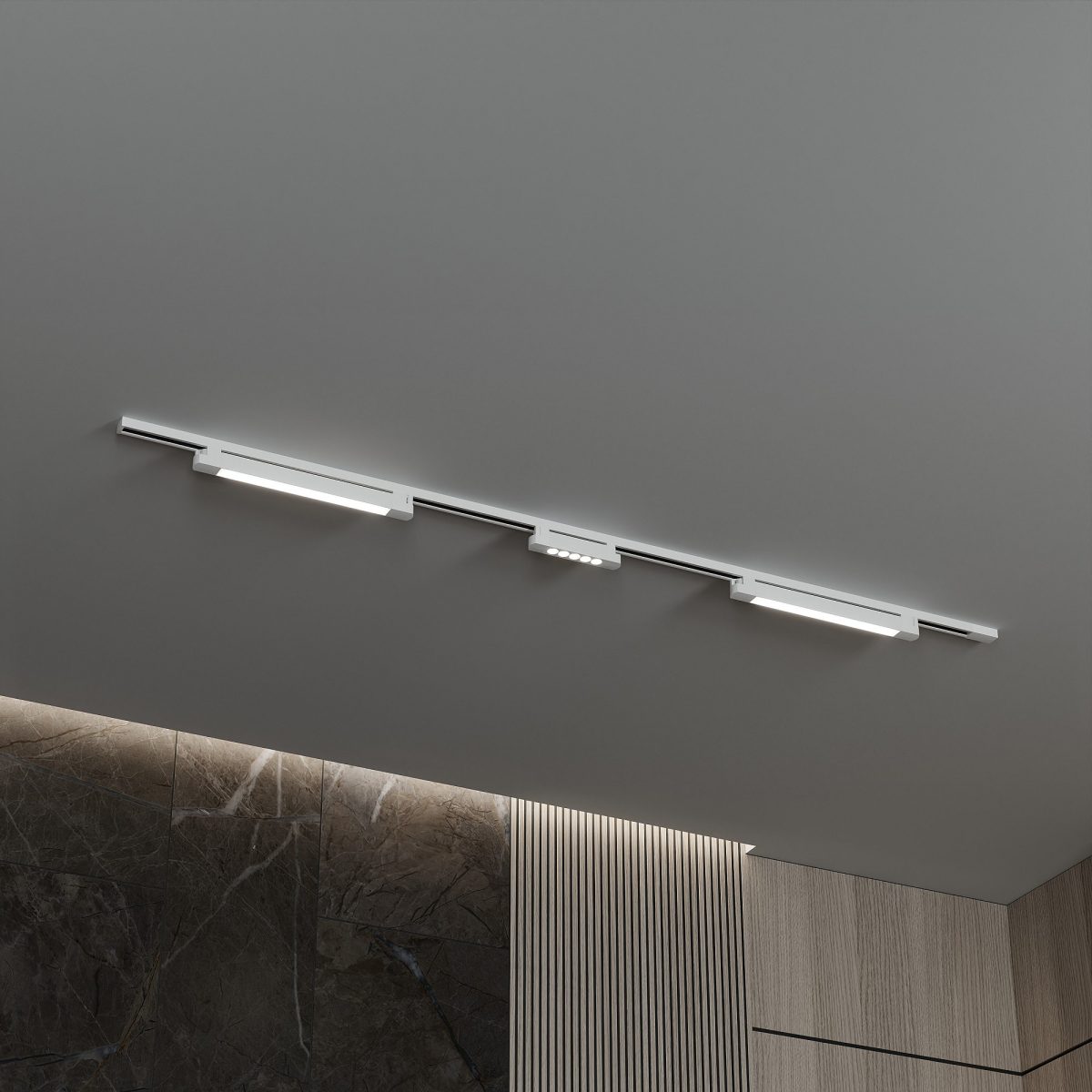 Комплект трековый Hesby Lighting №10 однофазная накладная Skylite HSBL_kompl_S010_NI2W4K