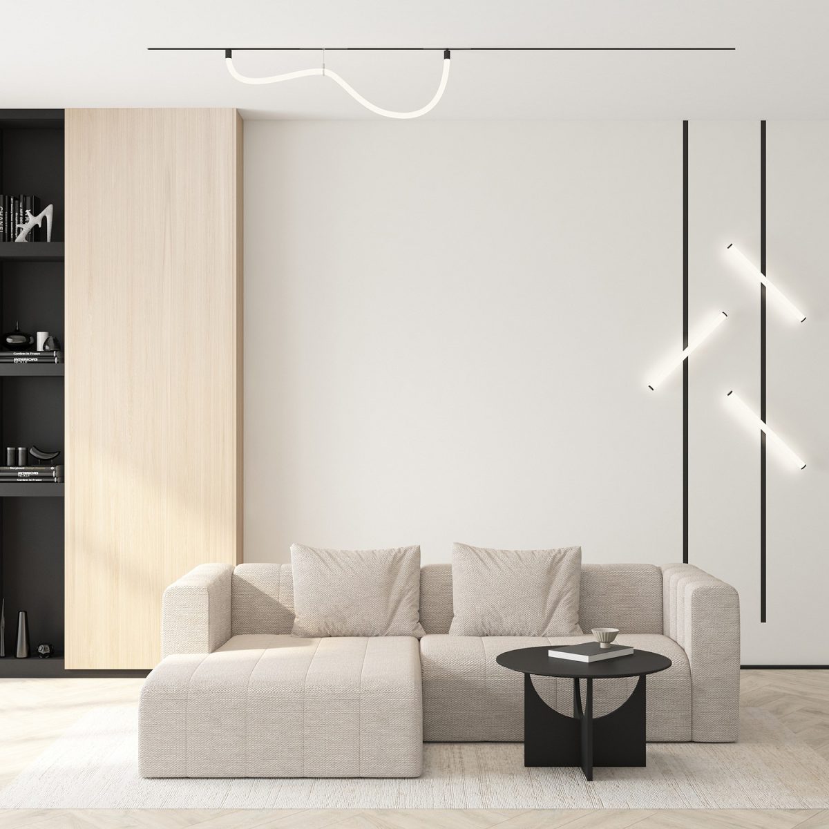 Светильник на штанге Denkirs SMART RAY DK8065-BK