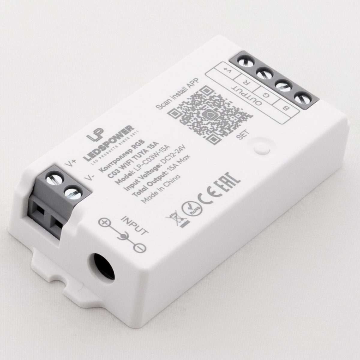 Контроллер-регулятор цвета RGB Wi-Fi для смартфонов и планшетов LEDS POWER C03 WIFI TUYA 006444