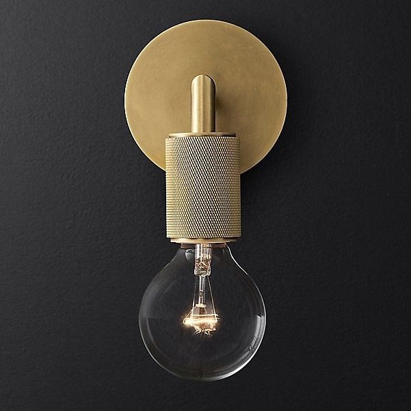 Бра RH Utilitaire Single Sconce Brass арт