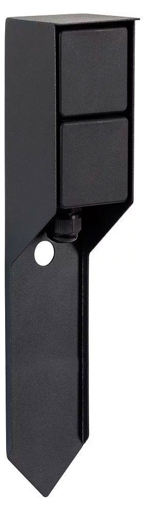 Розетка уличная Feron TM201, 220-230V, 16A, IP44, 70*60*380мм, черный