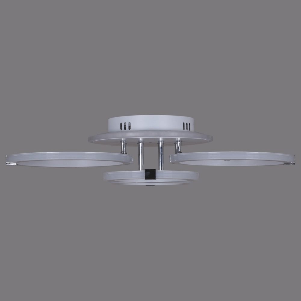Потолочная люстра Reluce 06319 06319-3.3-04 WH+CR (RGB)
