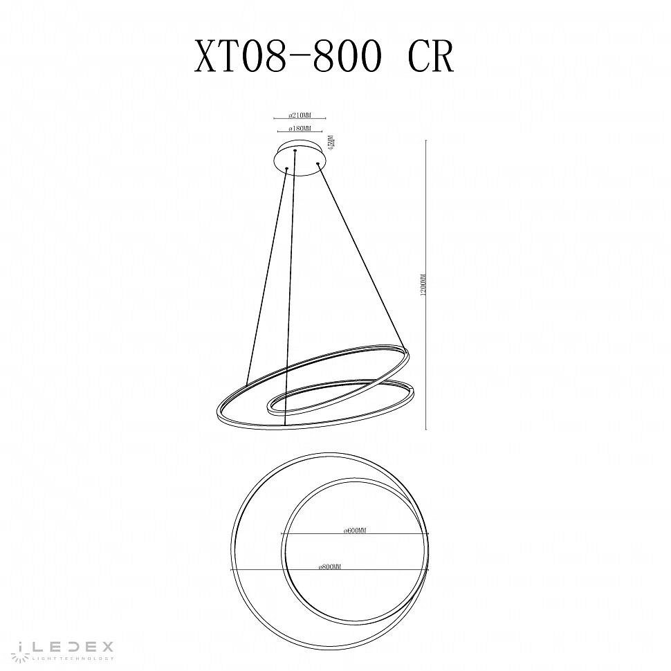 Подвесной светильник iLedex Axis XT08-D800 CR