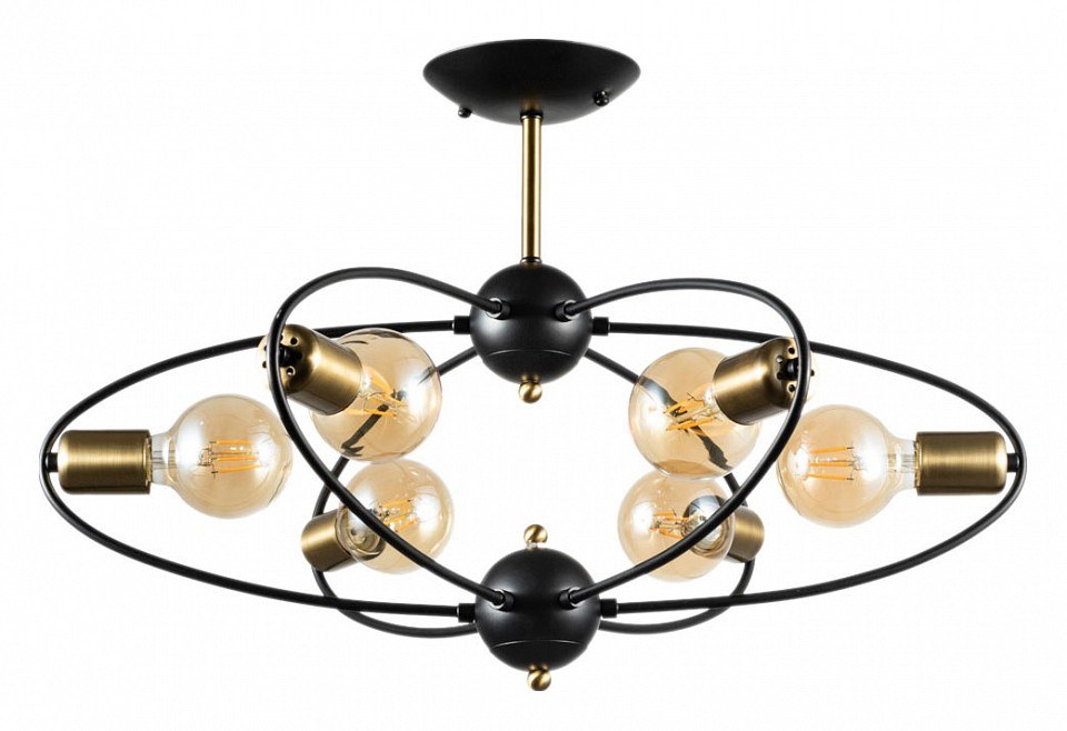 Люстра на штанге Arte Lamp Glasgow A1963PL-6BK