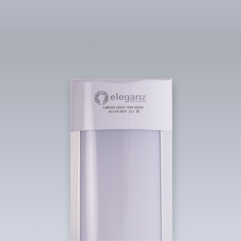 Линейная панель 18W холодная 6000К 600*75*25мм 220V IP40
